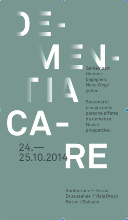 Plakat der EURAC Bozen